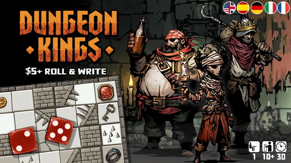 Dungeon Kings Preview: Dice Driven Exploration and Character Abilities