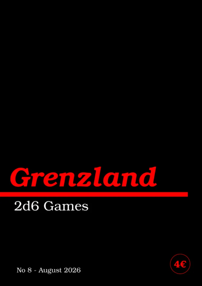 cover of Grenzland 8 - 2d6 games
cover price 4 Euros