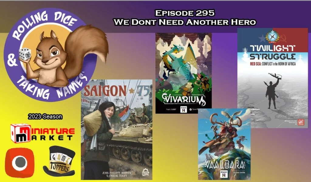 RDTN Episode 295: Saigon 75, Red Sea, Vaalbara and Vivarium