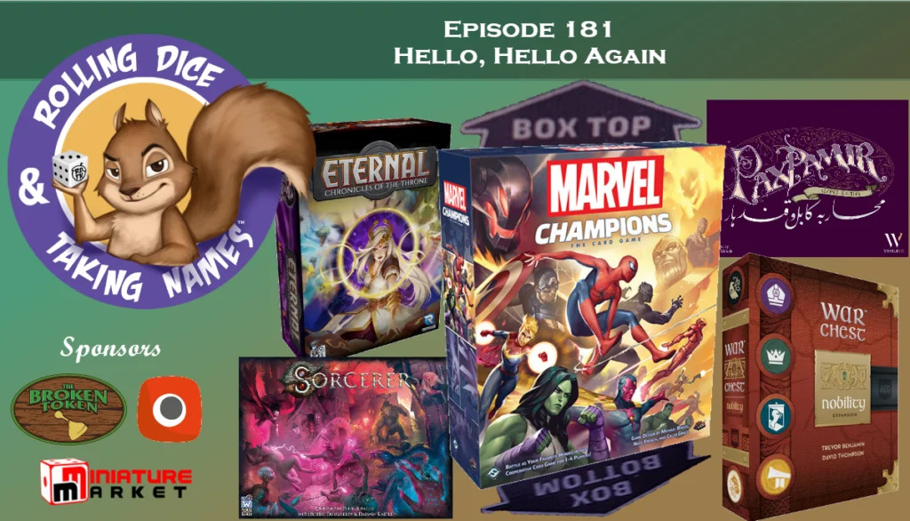 RDTN Episode 181: Marvel Champions and War Chest Nobility Lead a Packed Games Roundup