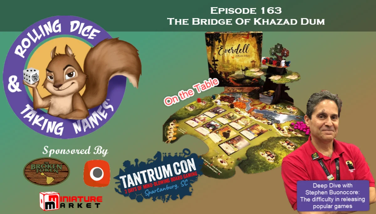 RDTN Episode 163: Everdell, Stronghold Games and Tantrum Con