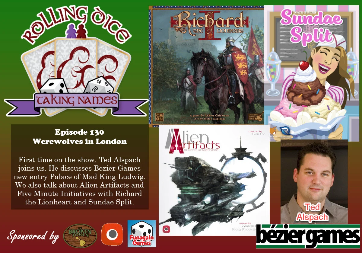 RDTN Episode 130: Ted Alspach on Palace of Mad King Ludwig, Plus New Game Discussions